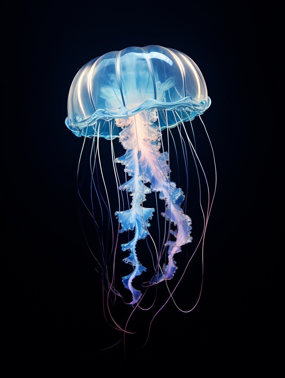 Blue Vertical Jellyfish Wallpapers 3