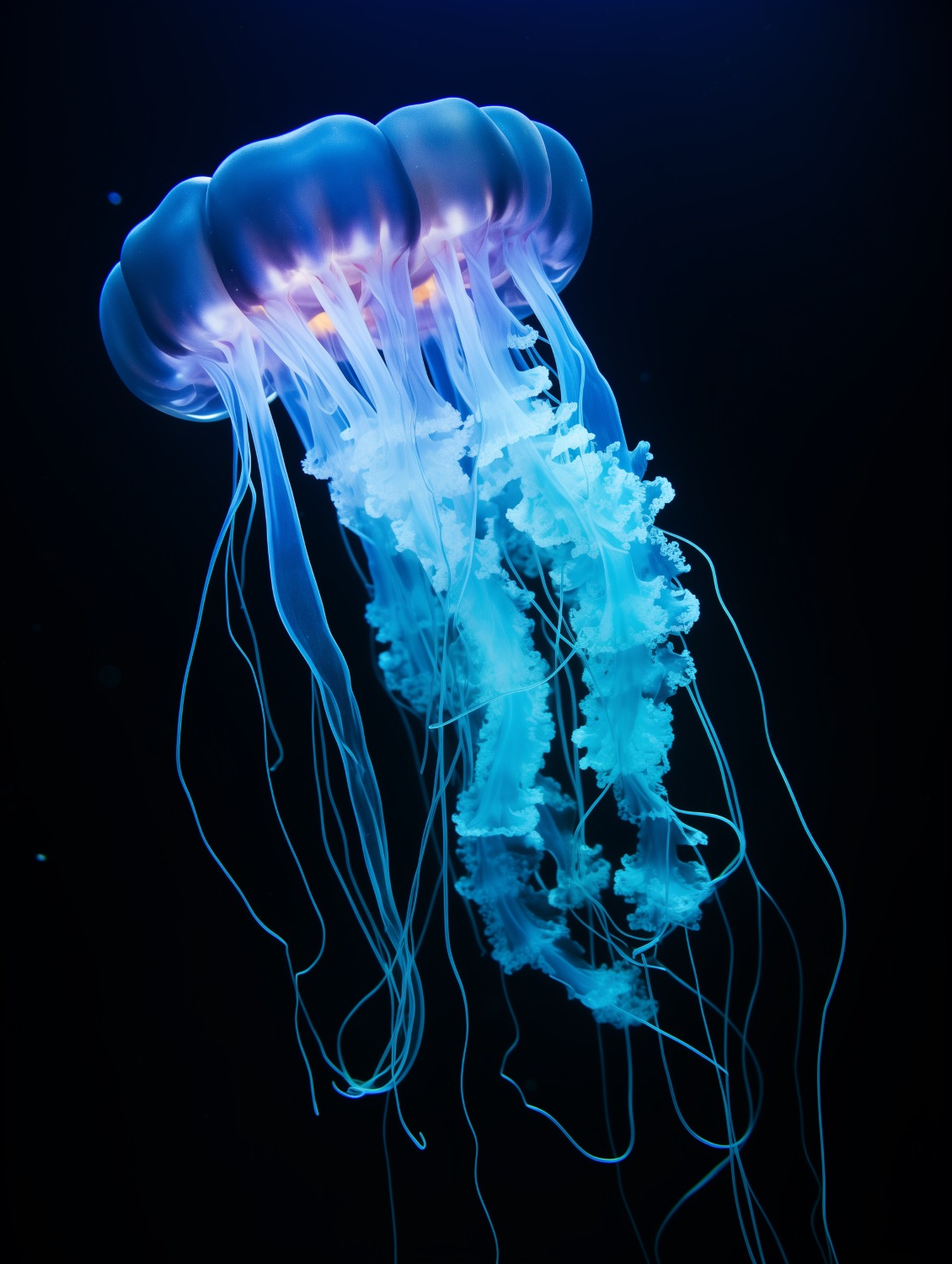 Blue Vertical Jellyfish Wallpapers 4