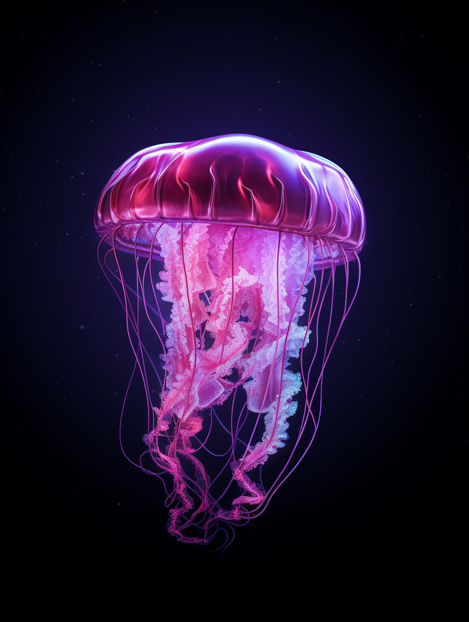 Pink Vertical Jellyfish Wallpaper 2