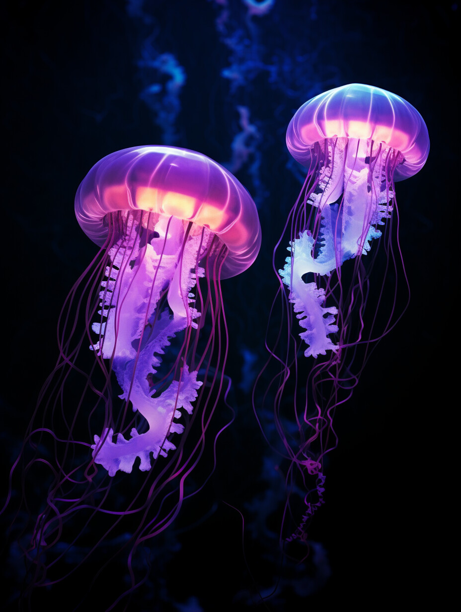 Pink Vertical Jellyfish Wallpaper 4