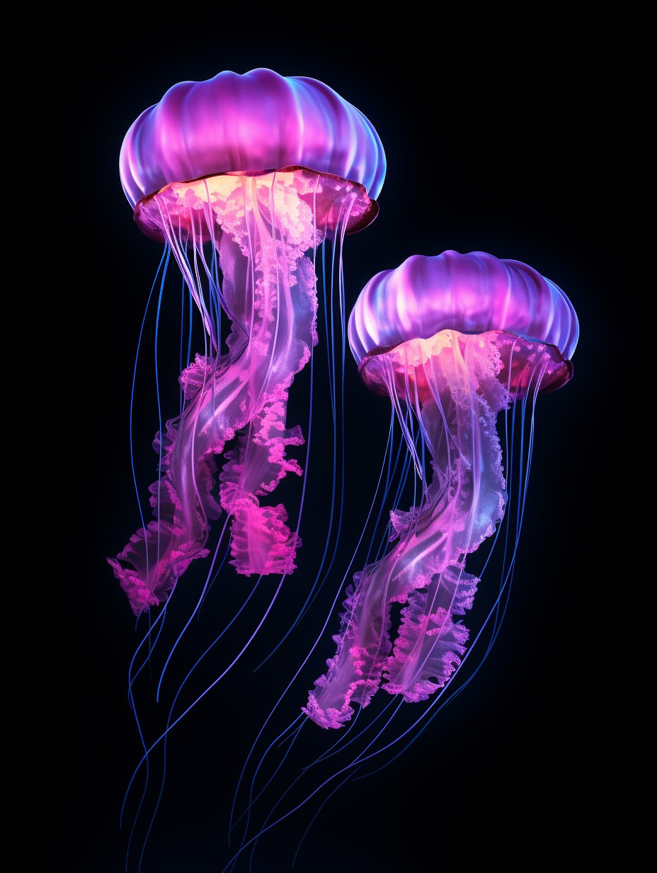 Pink Vertical Jellyfish Wallpaper 5