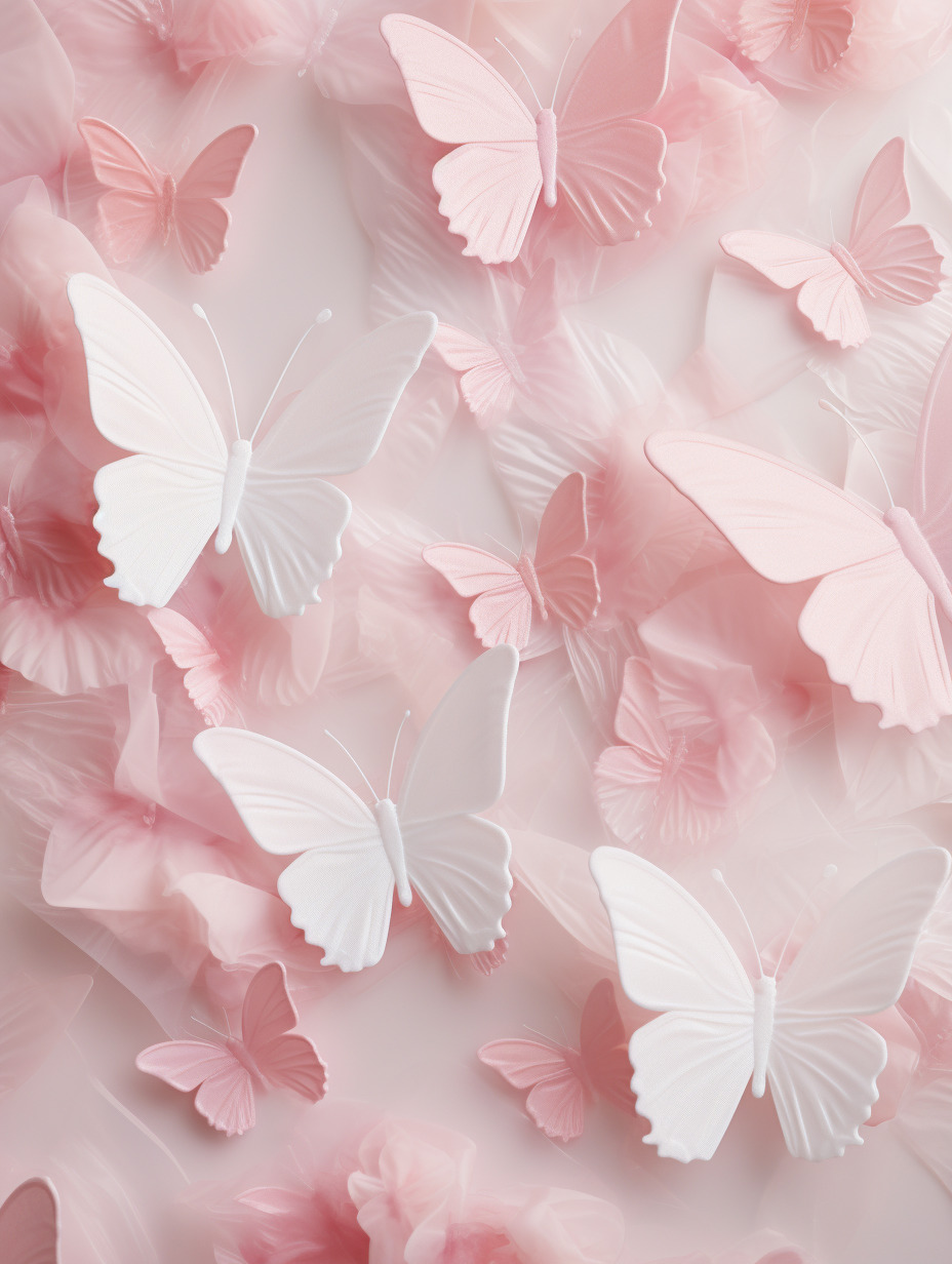 White and Pink Vertical Wallpaper 5