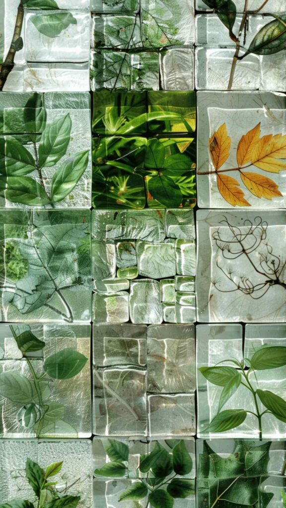 Window Leaf Feature Tiles