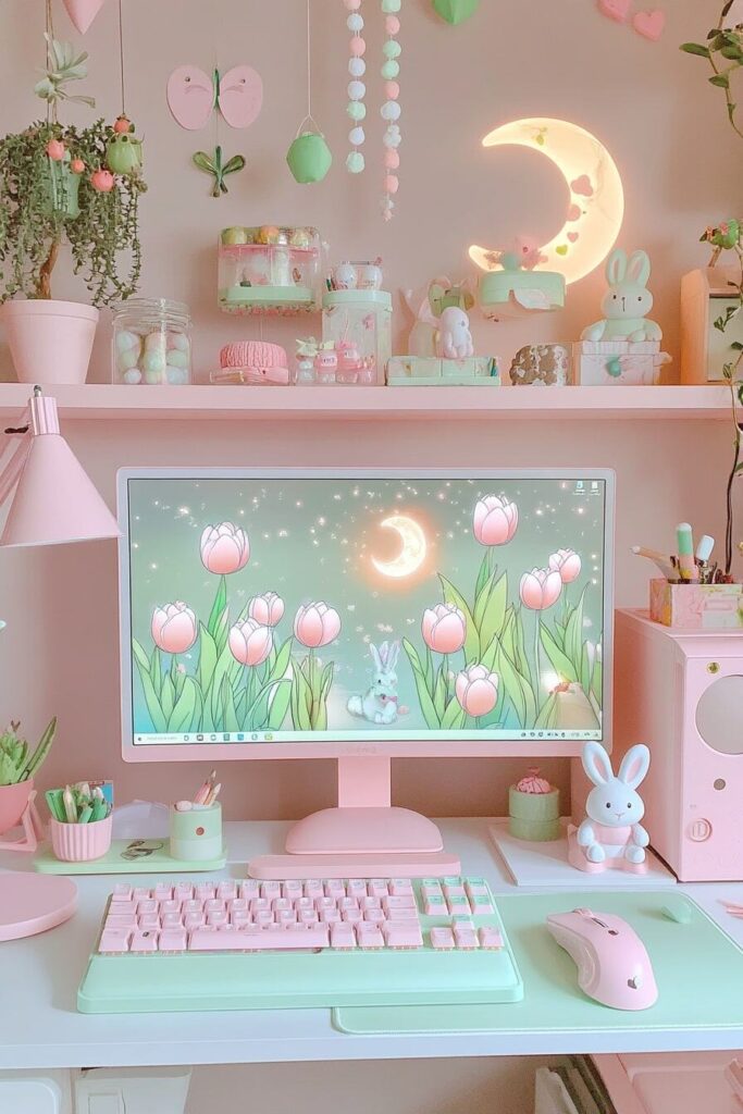 aesthetic work desk - 12