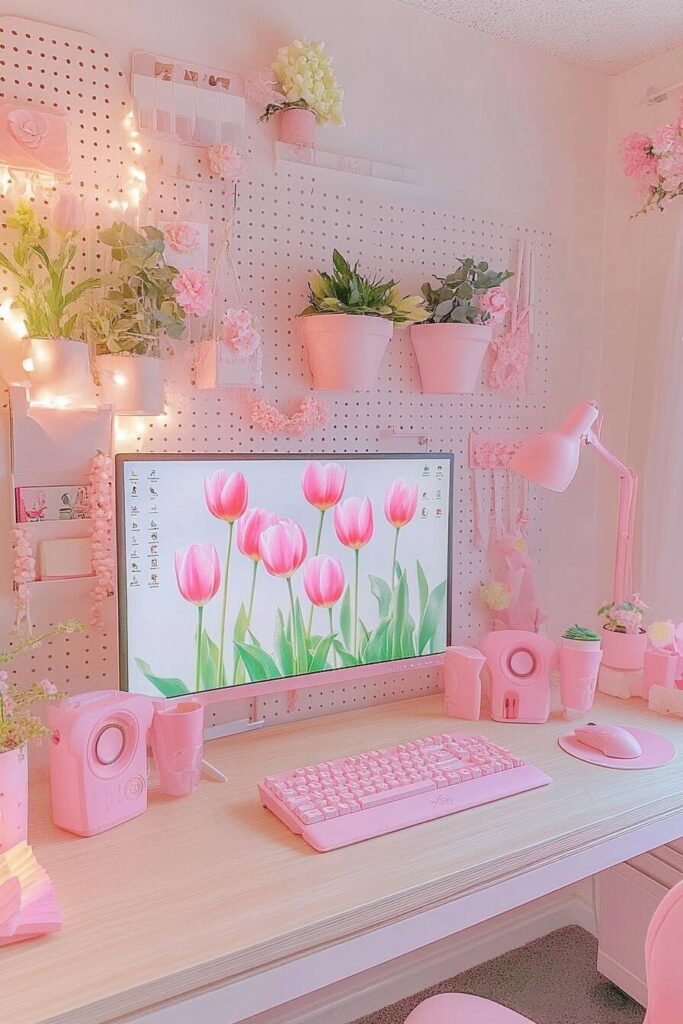 aesthetic work desk - 13