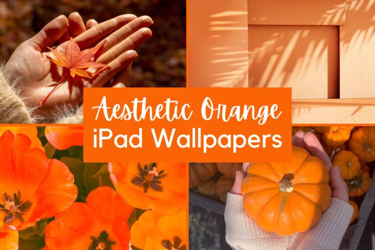 Aesthetic Orange iPad Wallpapers