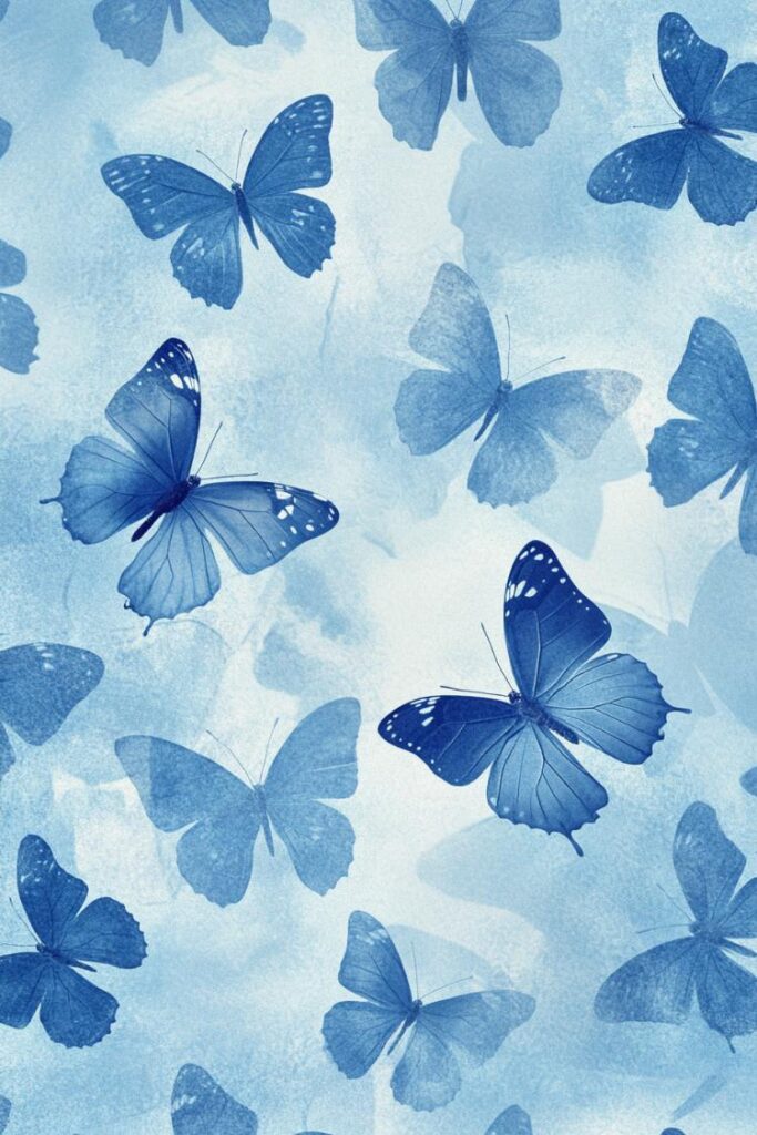 blue butterfly wallpaper