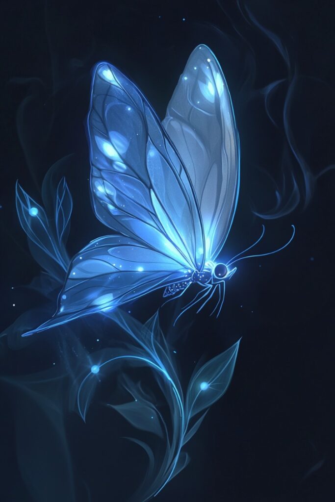 blue butterfly wallpaper