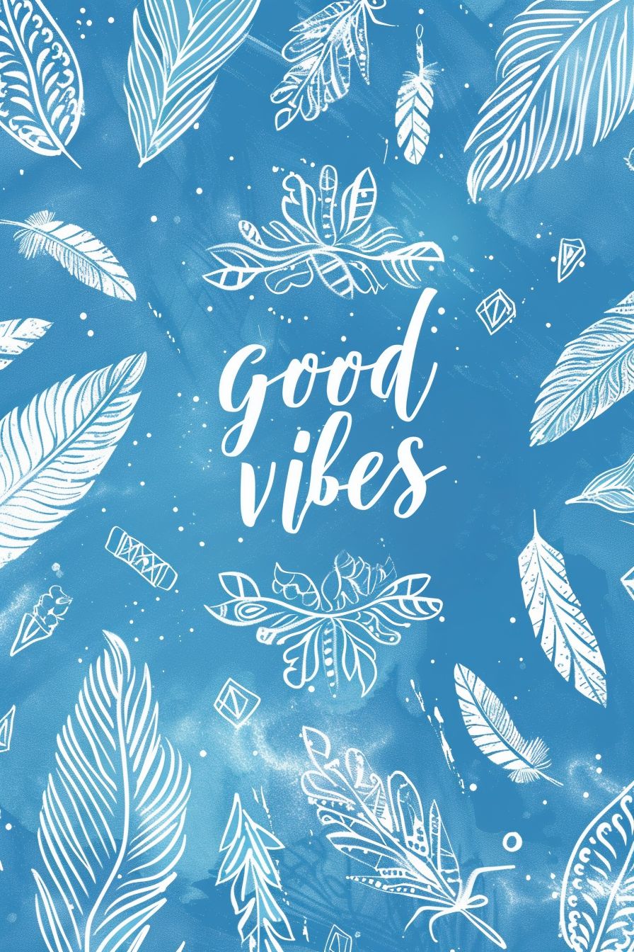 boho blue quote wallpaper (1)