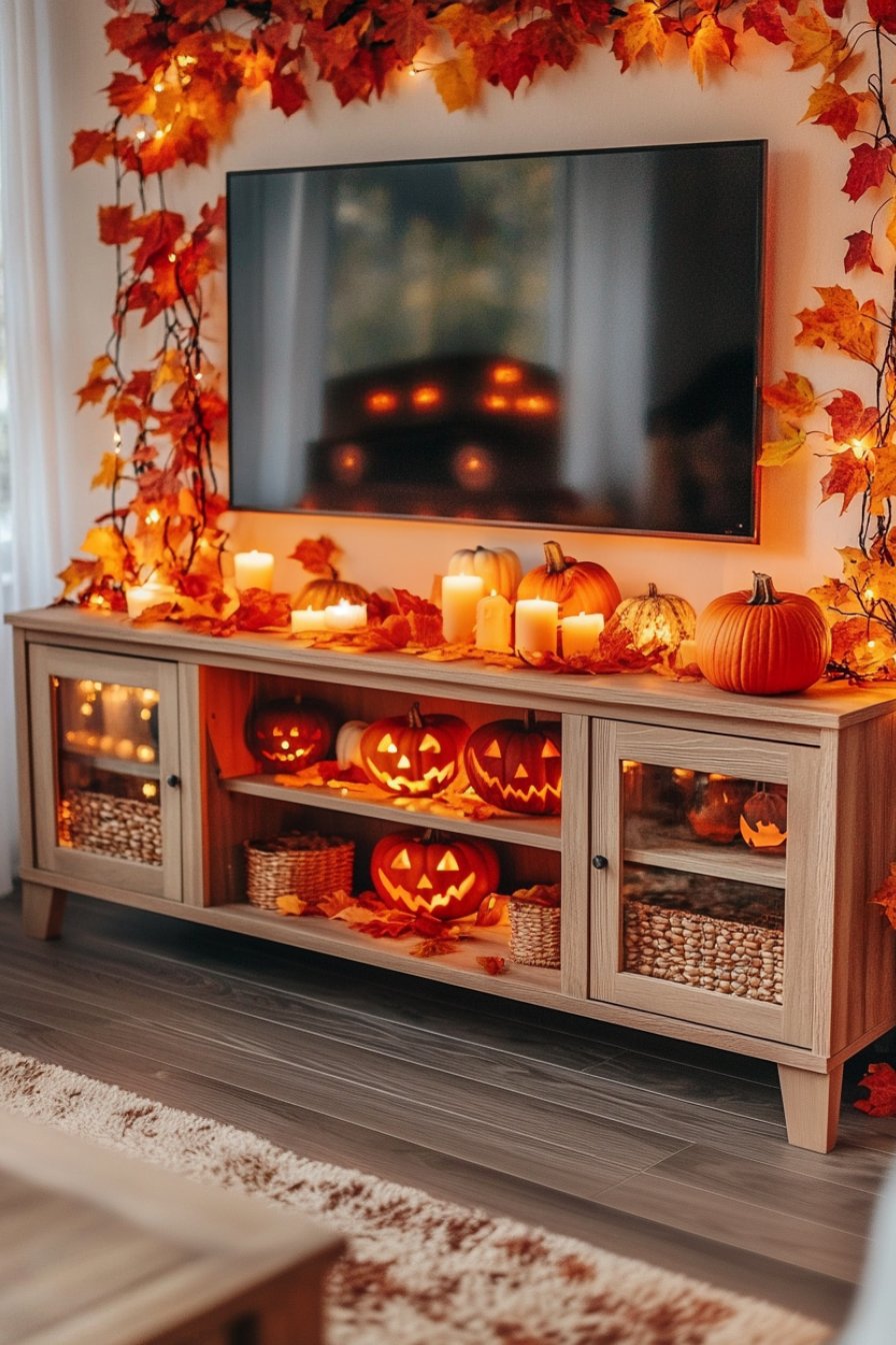 halloween tv decor