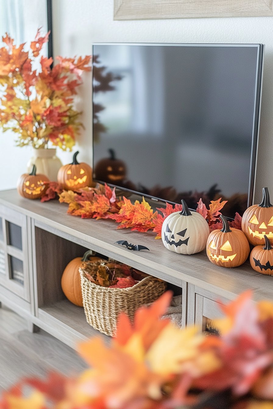 halloween tv decor