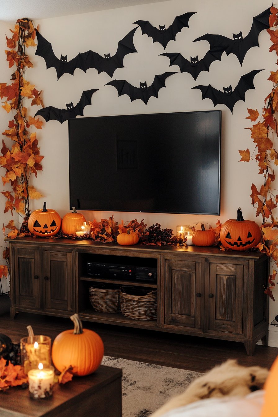 halloween tv decor