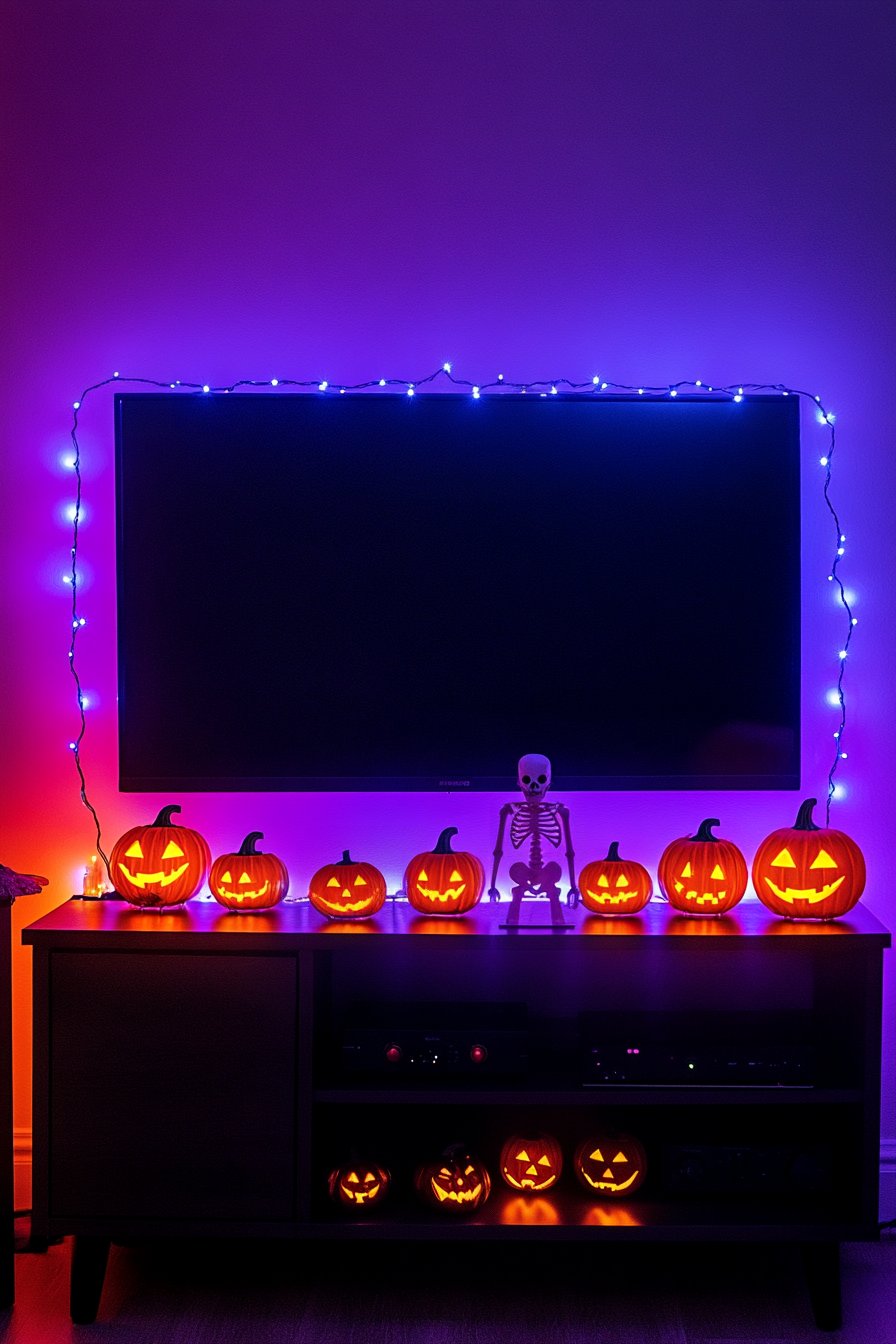 halloween tv decor