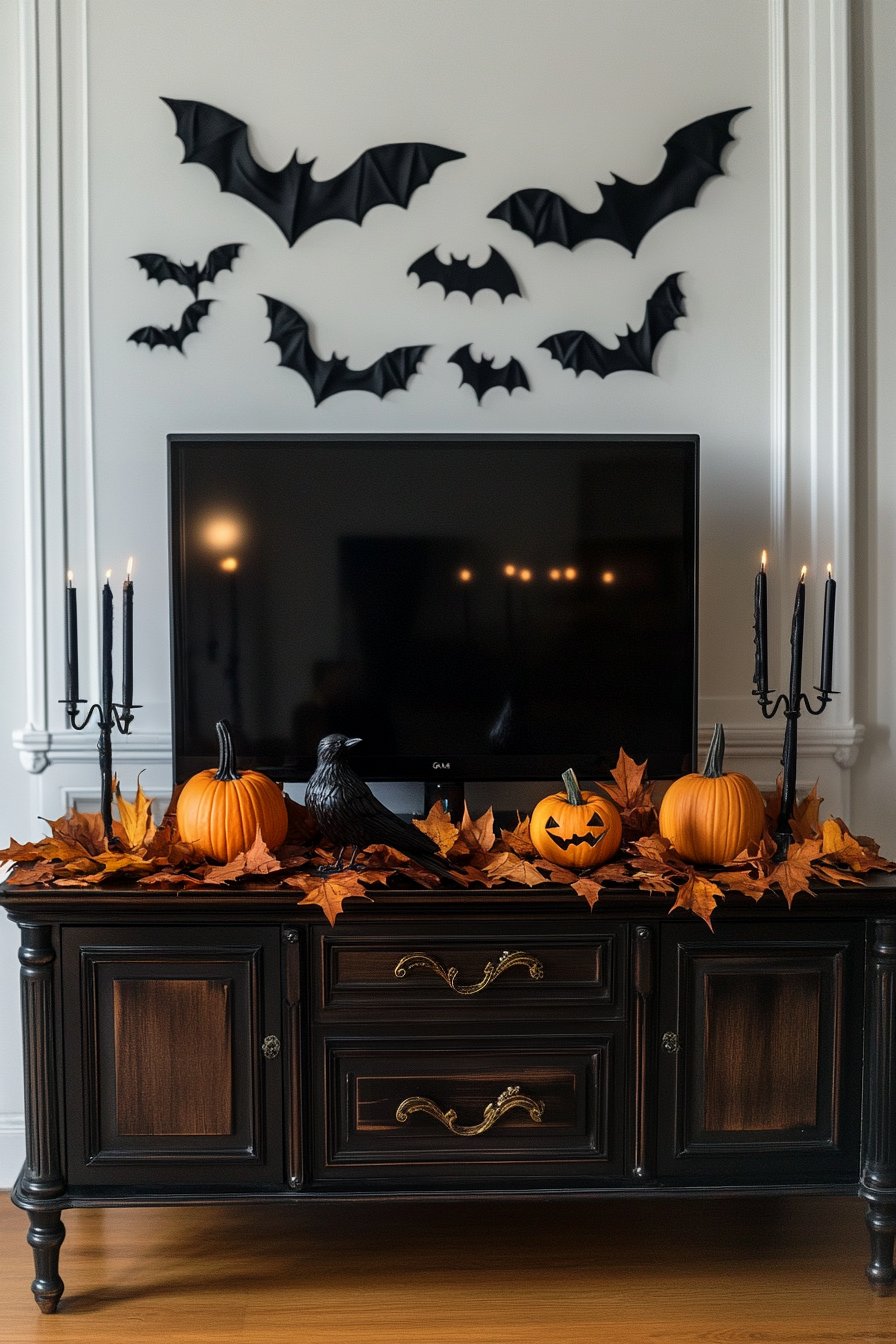 halloween tv decor