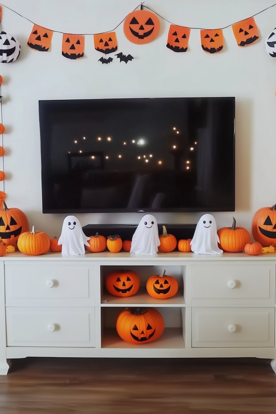 halloween tv decor