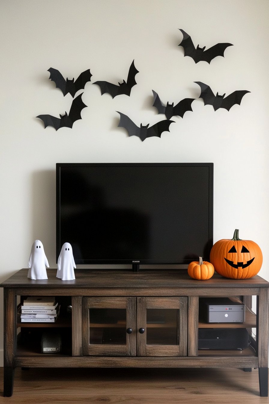 halloween tv decor