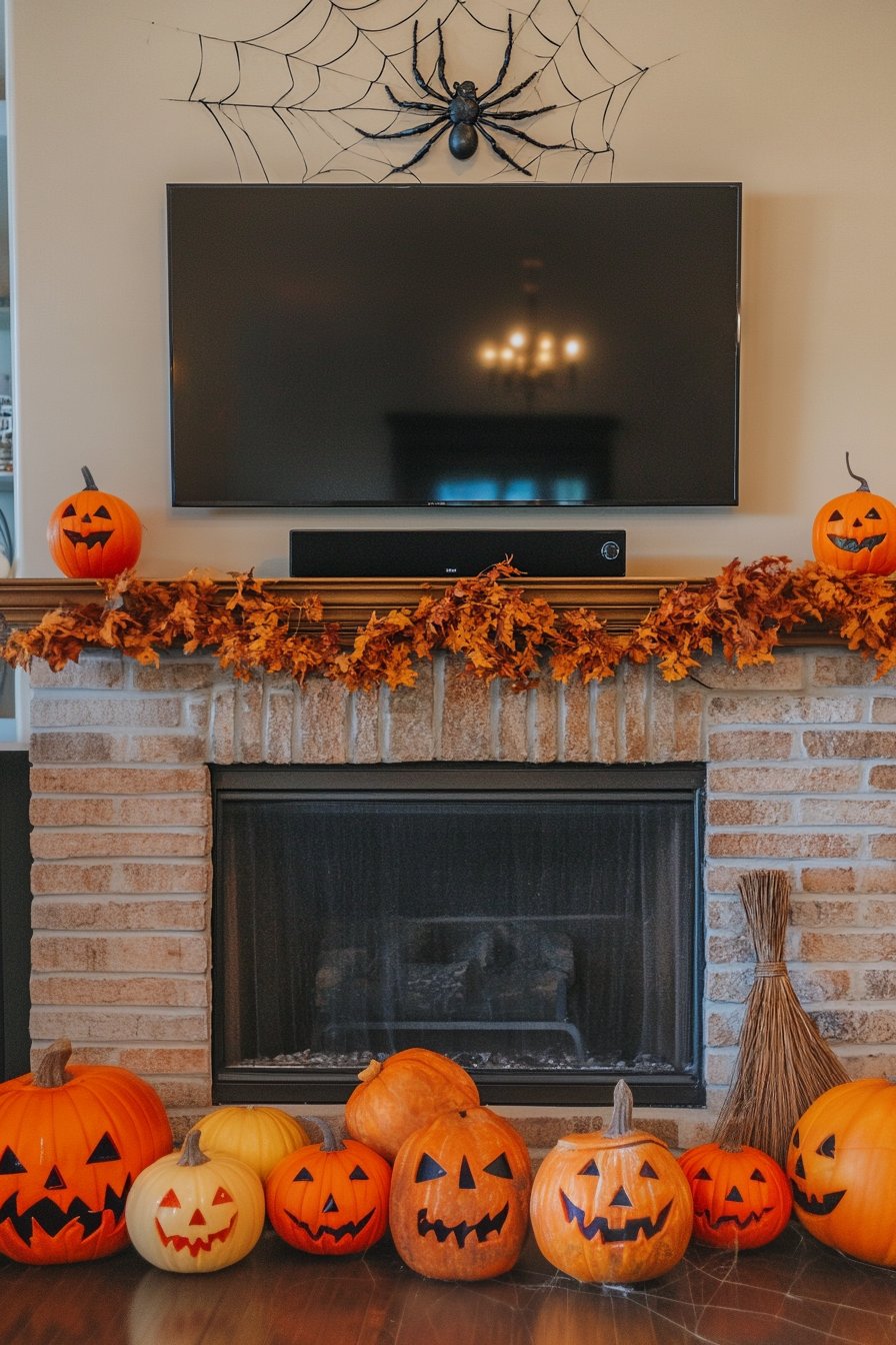 halloween tv decor