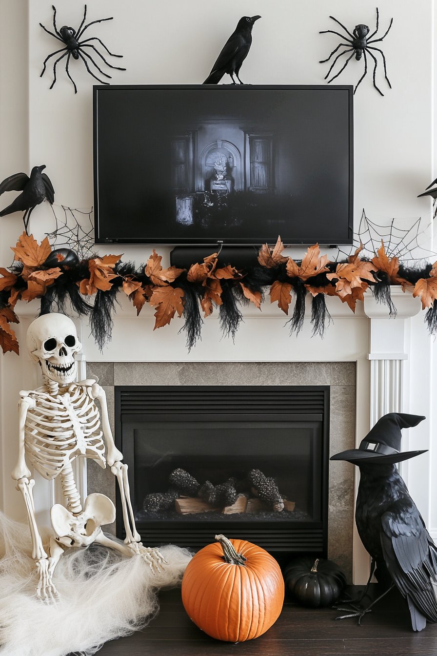 halloween tv decor