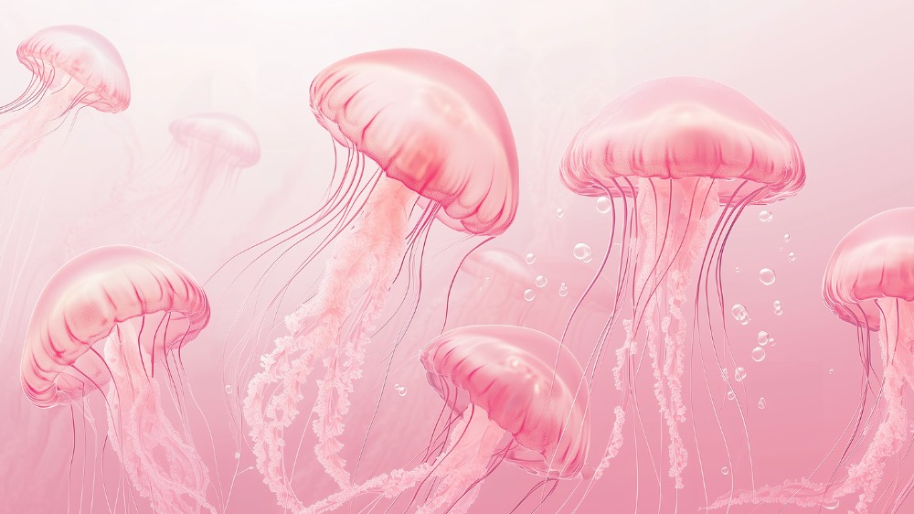 mac pink jellyfish wallpaper