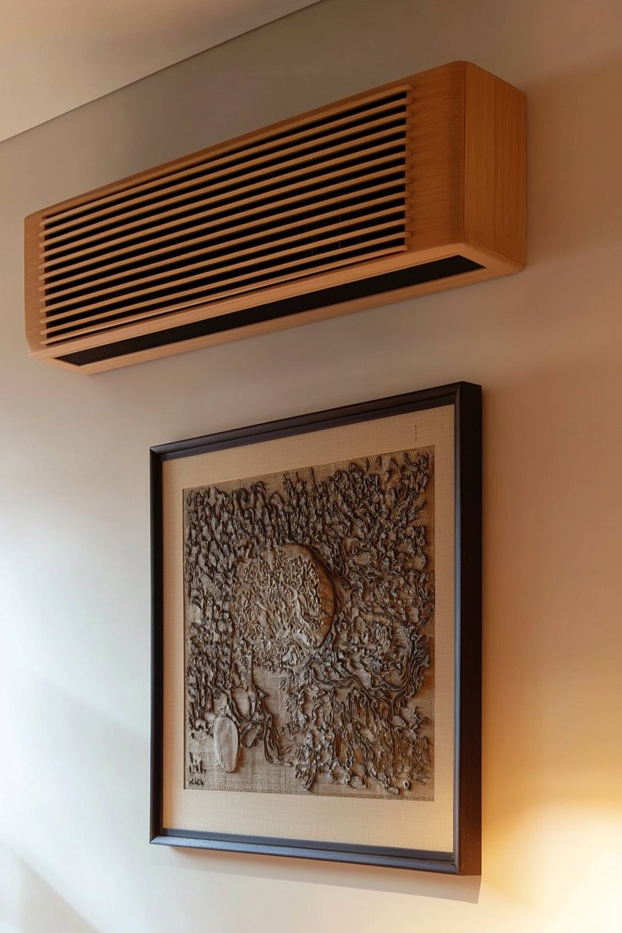 Wooden AC Unit Cover