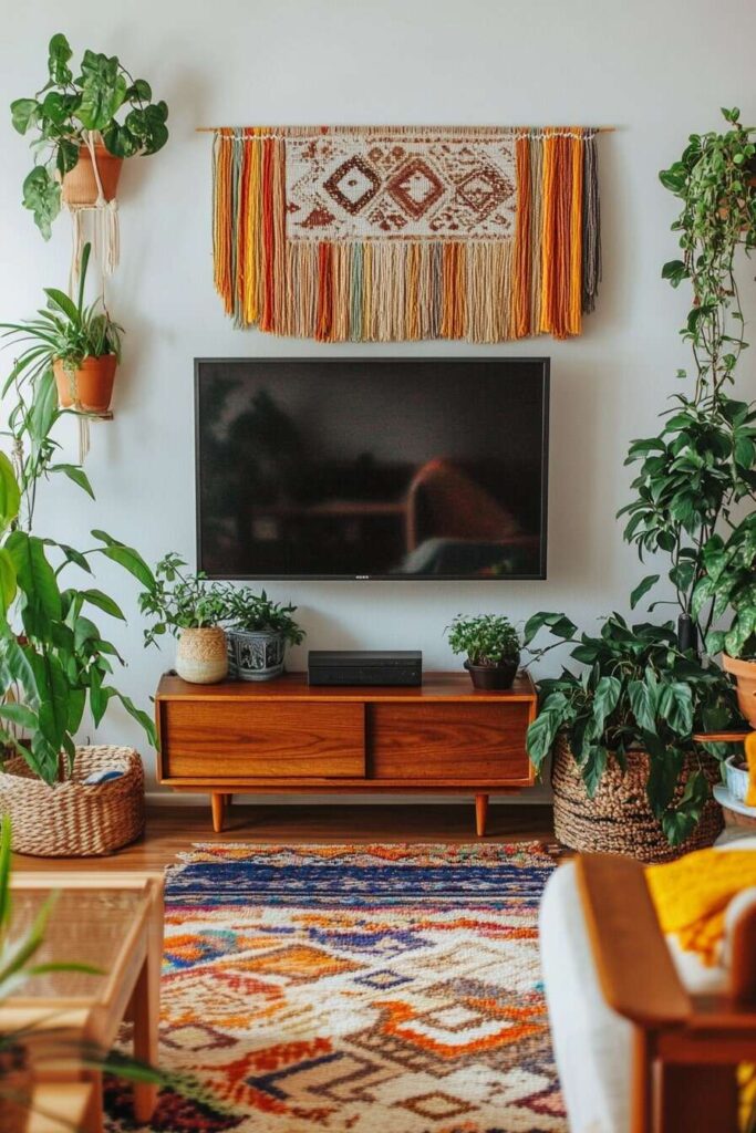 boho tv wall decor - 15