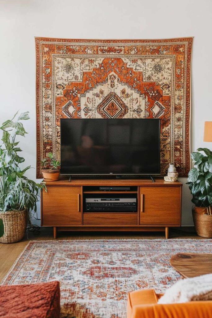 boho tv wall decor - 19