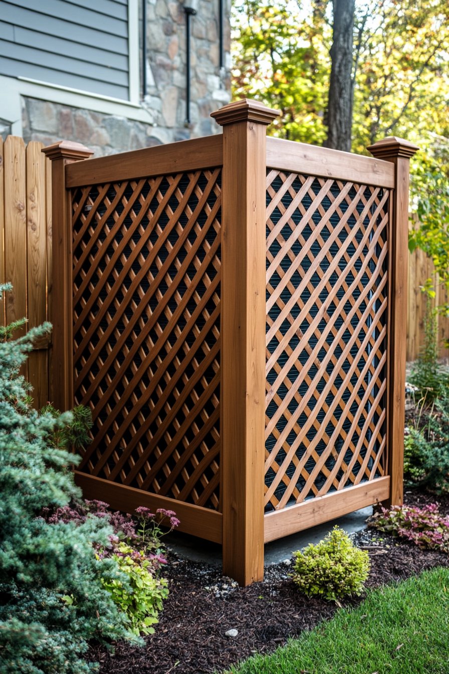 hide ac unit with lattice screen (2)